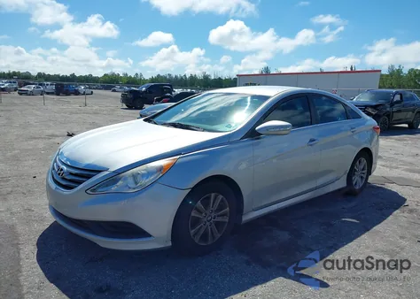2014 Hyundai Sonata Gls from USA, damaged, VIN 5NPEB4AC2EH835737